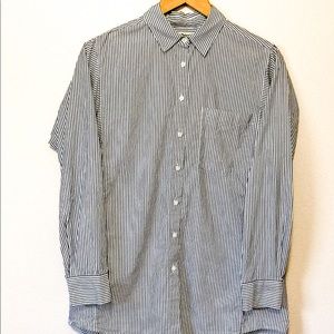 Madewell Oversized Boyfriend Striped Button Down S